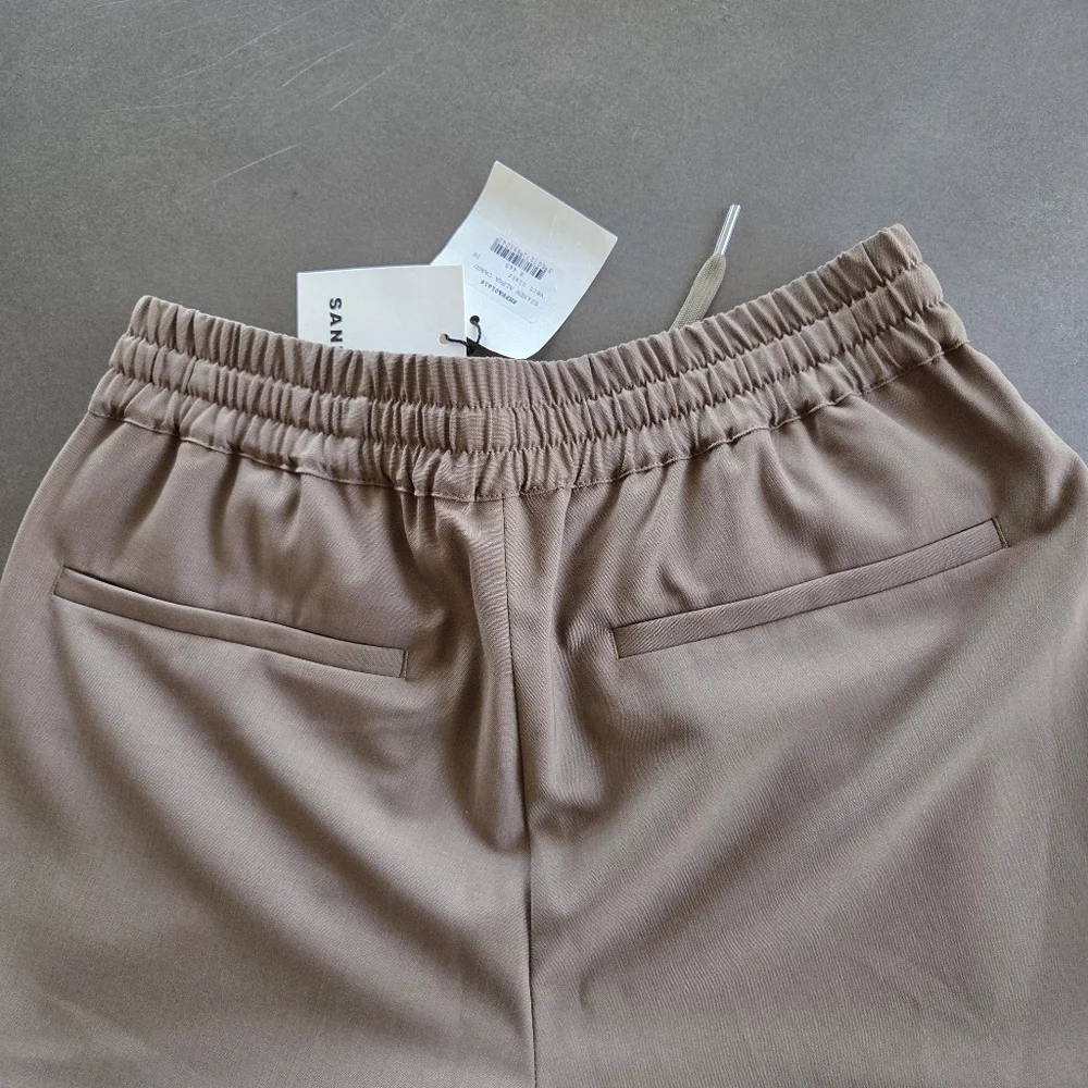 Sandro Mens Wool Blend New Alpha Cargo Trousers Size 30 NWT $445 Olive Green